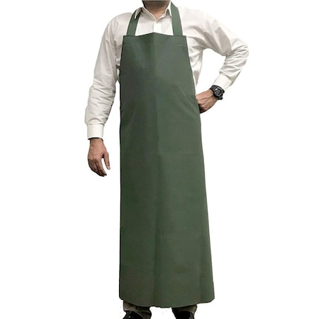 PVC General Use Polyester Apron,Green,Small